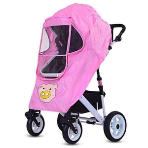 Planet Gates Hot Pink 4 Colors Baby Stroller Accessories Universal Waterproof Rain Cover Travel Cover Case Umbrella Trolley Cover Bag Stroller Part