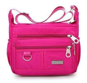 Planet Gates Hot Pink Ladies Fashion Shoulder Bags for Women Designer Waterproof Nylon Handbag Zipper Purses Messenger Crossbody Bag sac a main