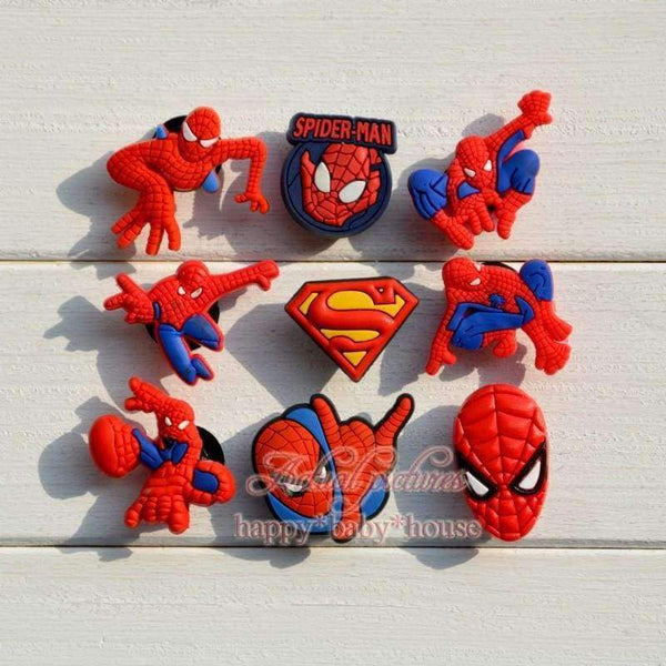 Planet Gates Hot Sale Best for Boys' Gifts 45PCS Spider Man PVC Shoe Charms Buckles Cartoon Shoe Accessories for Bracelets With Holes  JIBZ