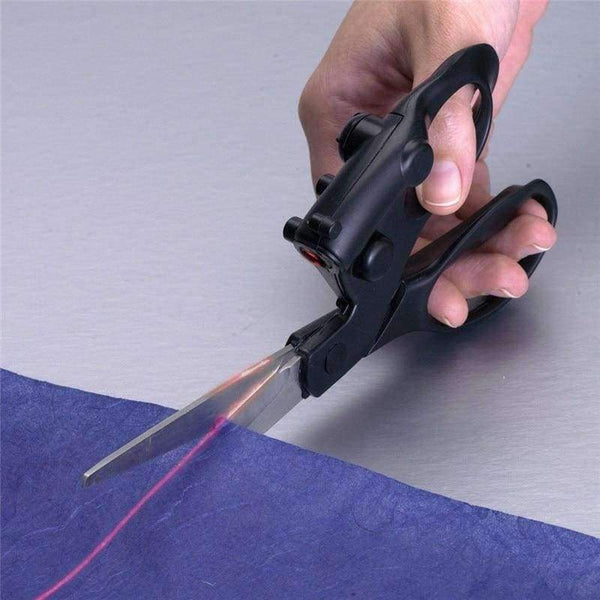 Planet Gates Hot Sale Laser Sewing Scissors Gadget with Cuts Straight Fast Laser Guided Sewing and Fabric Crafts Scissors Tailor's Scissors