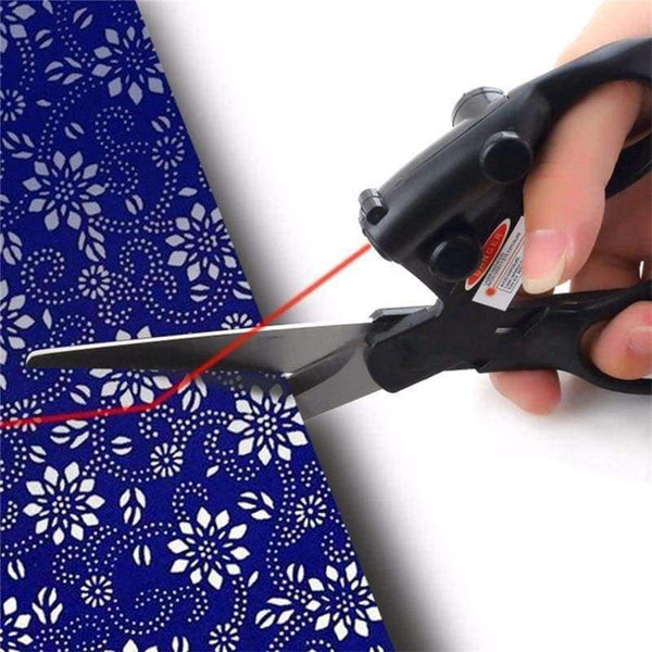 Planet Gates Hot Sale Laser Sewing Scissors Gadget with Cuts Straight Fast Laser Guided Sewing and Fabric Crafts Scissors Tailor's Scissors
