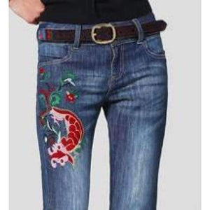 Planet Gates Hot Sale!New Fashion Ethnic Style Embroidery Embossed  Decorative Belt For Women's Jeans