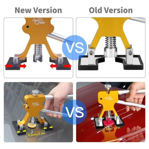 Planet Gates Hot Sale Super PDR Tools Kit Gold Dent Lifter Herramientas Paintless Dent Repair Tools Auto Car dent Puller Tool Suction Cups