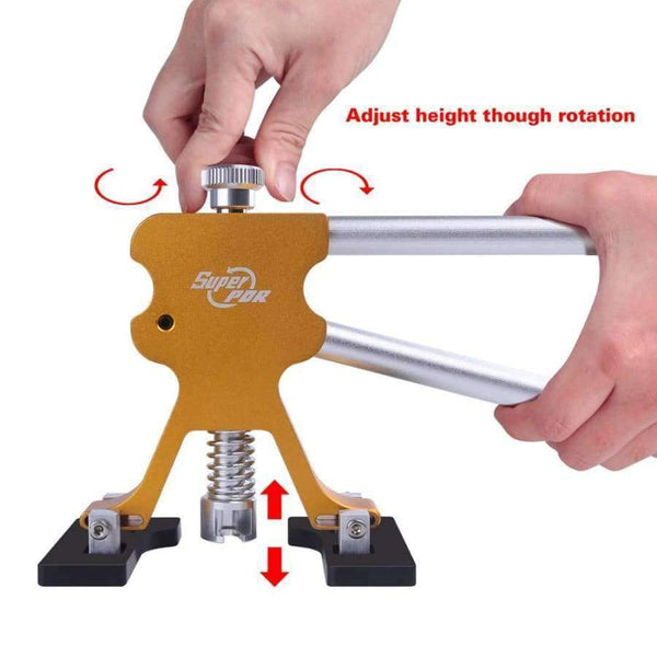 Hot Sale Super PDR Tools Kit Gold Dent Lifter Herramientas Paintless Dent Repair Tools Auto Car dent Puller Tool Suction Cups