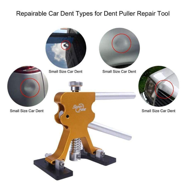 Planet Gates Hot Sale Super PDR Tools Kit Gold Dent Lifter Herramientas Paintless Dent Repair Tools Auto Car dent Puller Tool Suction Cups