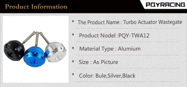 Planet Gates Hotsales New Auto 2.00" Billet Aluminum Turbo Actuator Wastegate For ford COLLINS -31 ACTUATOR Escort Rs Cosworth blow off valve