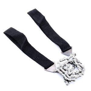 Planet Gates Household Gardening Hand Chainsaw with Nylon Bag Outdoor Survival Pocket Chain Saw Hand Chainsaw 65cm Camping Hiking