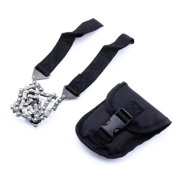 Planet Gates Household Gardening Hand Chainsaw with Nylon Bag Outdoor Survival Pocket Chain Saw Hand Chainsaw 65cm Camping Hiking