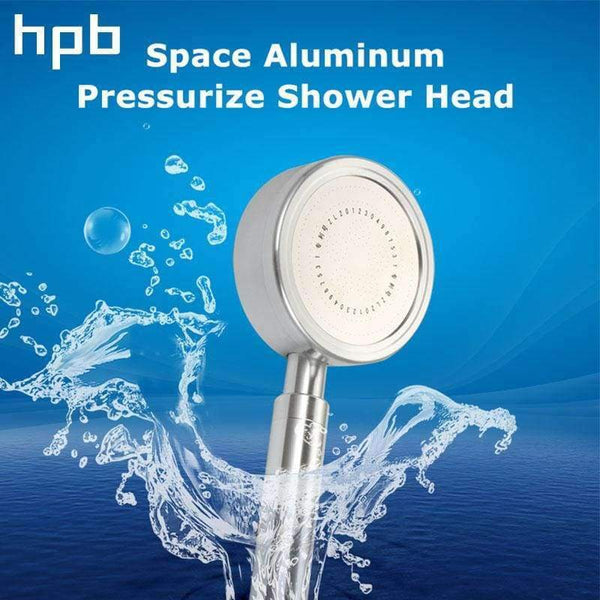 Planet Gates HPB Space Aluminum Round High Pressure HandHeld Shower Head Water Saving Bath Hand Shower Bathroom Accessories HP7118
