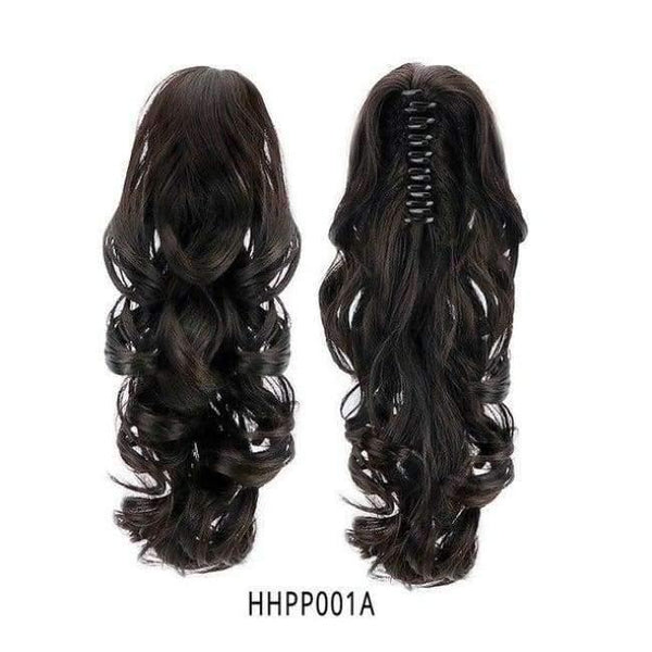 Planet Gates HPP001A / 15inches 15" Synthetic Claw Clip On Ponytail Extensions Hair piece Long Curly Clip In Hair Human Extensions Heat Resistant Ponytail Wig