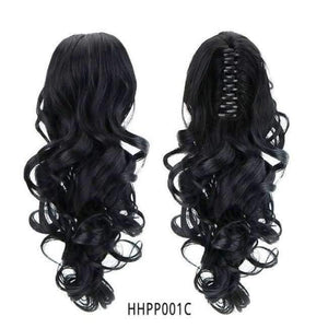 Planet Gates HPP001C / 15inches 15" Synthetic Claw Clip On Ponytail Extensions Hair piece Long Curly Clip In Hair Human Extensions Heat Resistant Ponytail Wig