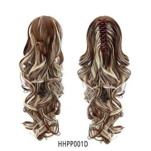 Planet Gates HPP001D / 15inches 15" Synthetic Claw Clip On Ponytail Extensions Hair piece Long Curly Clip In Hair Human Extensions Heat Resistant Ponytail Wig