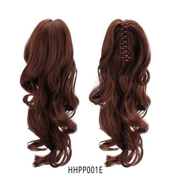 Planet Gates HPP001E / 15inches 15" Synthetic Claw Clip On Ponytail Extensions Hair piece Long Curly Clip In Hair Human Extensions Heat Resistant Ponytail Wig