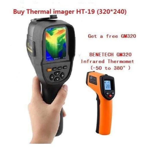 3.2Inch TFT Handheld Infrared Temperature Control Instrument Professional Infrared Thermal Imager Thermal Camera HT-19
