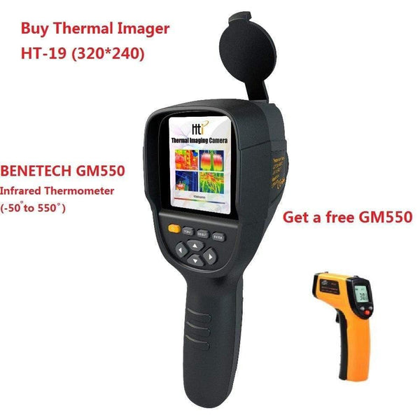 3.2Inch TFT Handheld Infrared Temperature Control Instrument Professional Infrared Thermal Imager Thermal Camera HT-19