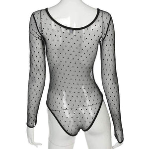 Planet Gates HT1760 / S Long Sleeves One Piece  Patchwork Swimsuit Sexy Thong Perspective Swimwear Women