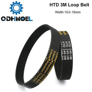 Planet Gates HTD 3M Closed Loop Belt Rubber Timing Belt Various Transmission for CO2 Laser Engraving Cutting Machine / 3D Printer