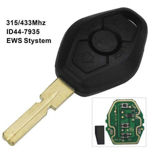 Planet Gates HU58 Blade EWS Sytem Car Remote Key for BMW E38 E39 E46 X3 X5 Z3 Z4 1/3/5/7 Series 315/433MHz ID44 Chip Keyless Entry Transmitter
