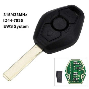 Planet Gates HU92 Blade EWS Sytem Car Remote Key for BMW E38 E39 E46 X3 X5 Z3 Z4 1/3/5/7 Series 315/433MHz ID44 Chip Keyless Entry Transmitter