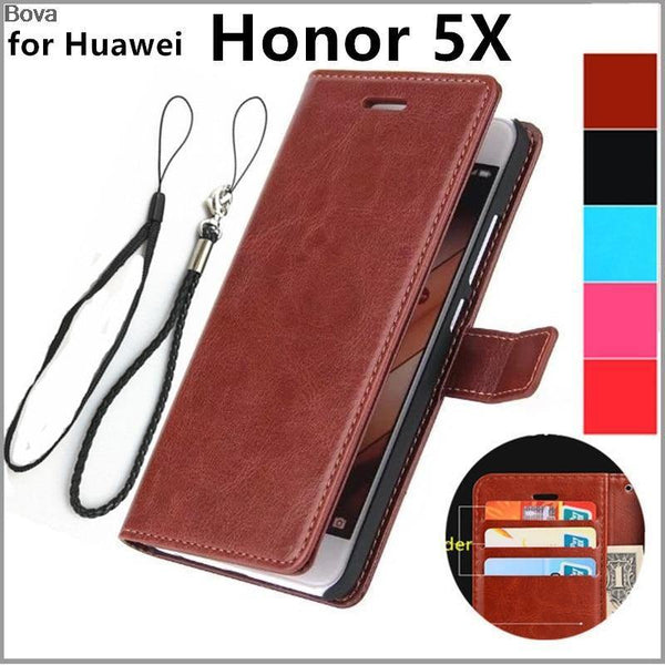 Planet Gates Huawei honor 5X card holder cover case for Huawei Honor 5X leather phone case ultra thin wallet flip cover