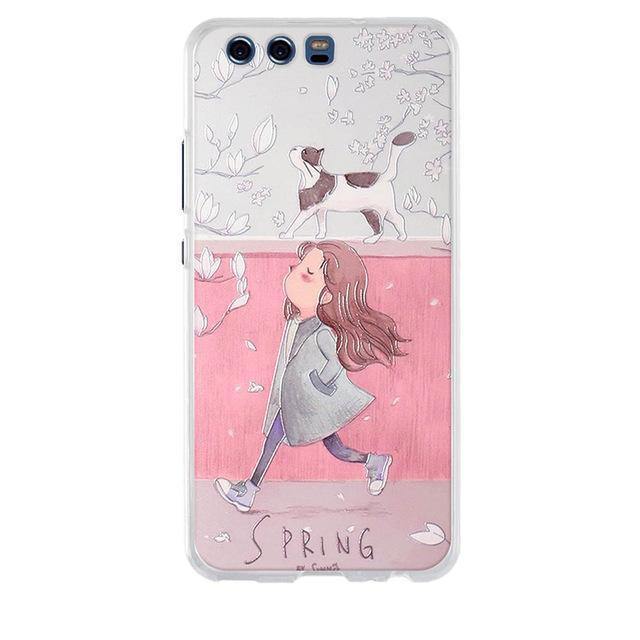 Planet Gates Huawei P10 Case Cover 3D Soft TPU for huawei P10 P 10 Cover Case Silicone Mobile Phone Bags For huawei P10 5.1" Phone Case