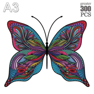 Planet Gates HUDIE-11-A3 Unique Cock Wooden Animals Puzzle For Adults Kids Puzzles Toys DIY Educational Games Christmas Gifts With Original Box Collect