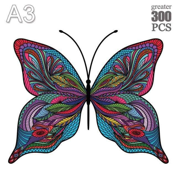 Planet Gates HUDIE-11-A3 Unique Cock Wooden Animals Puzzle For Adults Kids Puzzles Toys DIY Educational Games Christmas Gifts With Original Box Collect