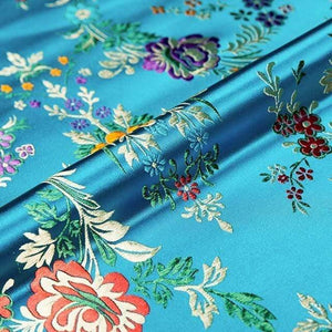 Planet Gates hulan / 50x75cm Flower Fabrics Brocade Jacquard Pattern Fabric For Sewing Cheongsam And Kimono Material For DIY