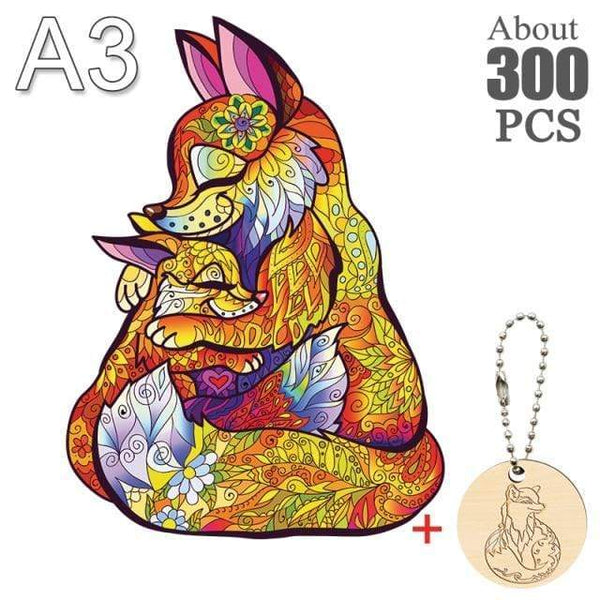 Planet Gates HULI-09-A3 Unique Cock Wooden Animals Puzzle For Adults Kids Puzzles Toys DIY Educational Games Christmas Gifts With Original Box Collect