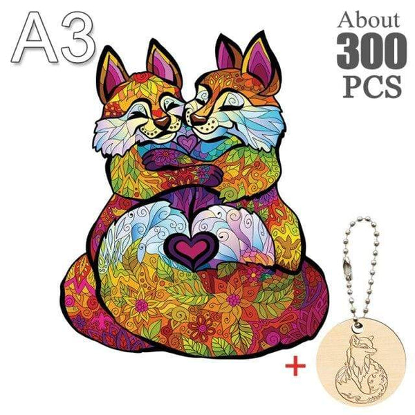 Planet Gates HULI-10-A3 Unique Cock Wooden Animals Puzzle For Adults Kids Puzzles Toys DIY Educational Games Christmas Gifts With Original Box Collect