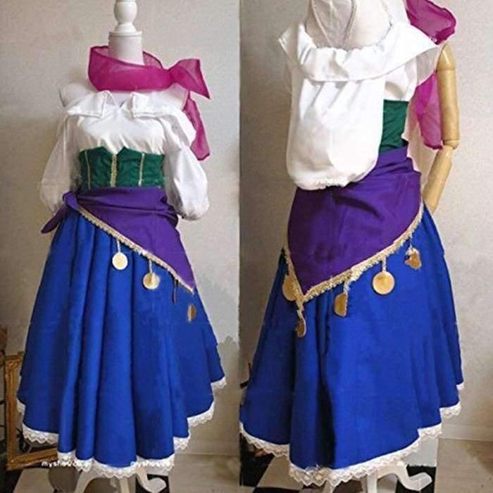 Planet Gates Hunchback of Notre Dame Esmeralda Dress Cosplay Costume Adult Halloween Costumes