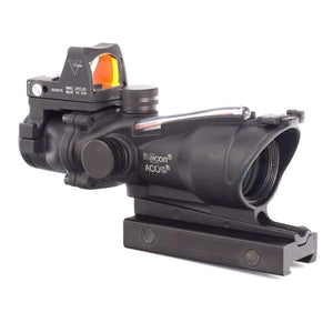 Planet Gates Hunting 4X32 Real Fiber Optics Chevron BDC Reticle Red Green Illuminated Riflescope for Rifle .223 .308 Caliber