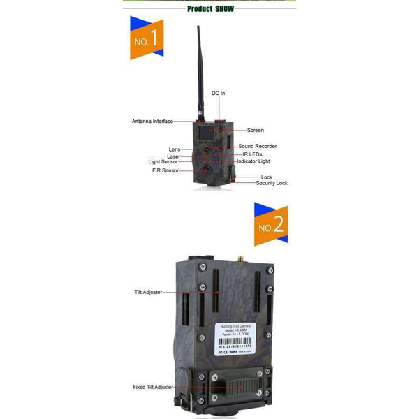 Planet Gates Hunting Camera MMS Full HD 12MP 1080P Video MMS GPRS GSM 940NM Infrared Digital Night Vision Hunting Trail Camera