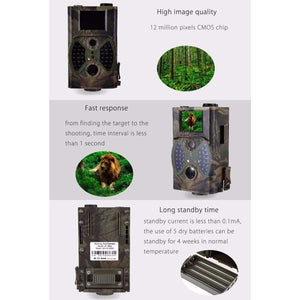 Planet Gates Hunting Camera Scouting 12MP HD 1080P Digital Infrared Trail Camera HC300A Day Night Vision Outdoor Hunting Trail Cam