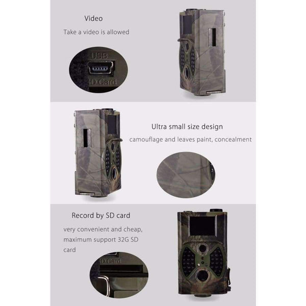 Planet Gates Hunting Camera Scouting 12MP HD 1080P Digital Infrared Trail Camera HC300A Day Night Vision Outdoor Hunting Trail Cam