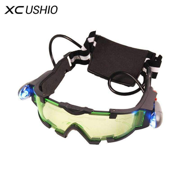 Planet Gates Hunting Night Vision Goggles Green LED Lights Ergonomic Goggles Night Vision Device Adjustable Elastic Band Children