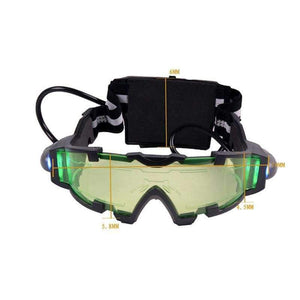 Planet Gates Hunting Night Vision Goggles Green LED Lights Ergonomic Goggles Night Vision Device Adjustable Elastic Band Children