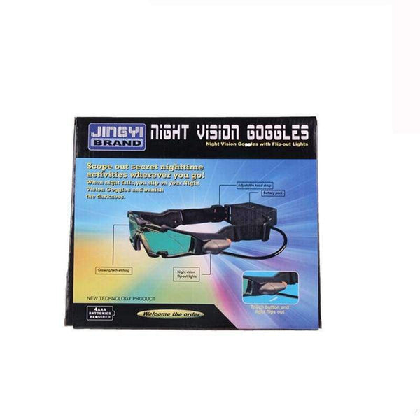 Planet Gates Hunting Night Vision Goggles Green LED Lights Ergonomic Goggles Night Vision Device Adjustable Elastic Band Children