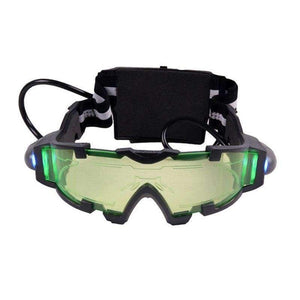 Planet Gates Hunting Night Vision Goggles Green LED Lights Ergonomic Goggles Night Vision Device Adjustable Elastic Band Children
