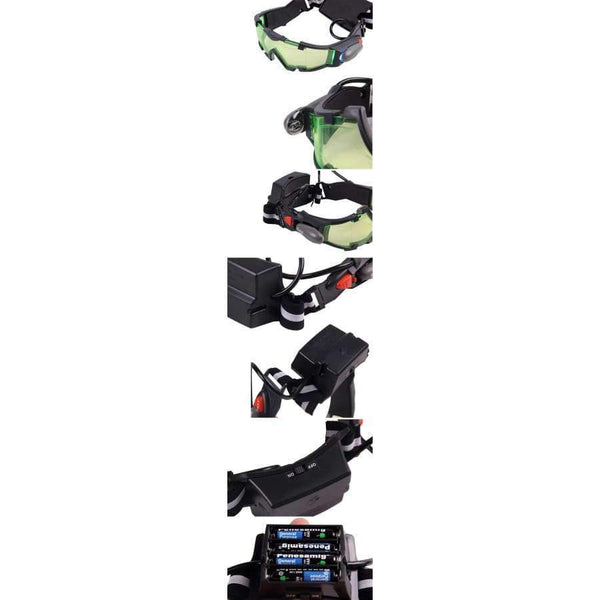 Planet Gates Hunting Night Vision Goggles Green LED Lights Ergonomic Goggles Night Vision Device Adjustable Elastic Band Children