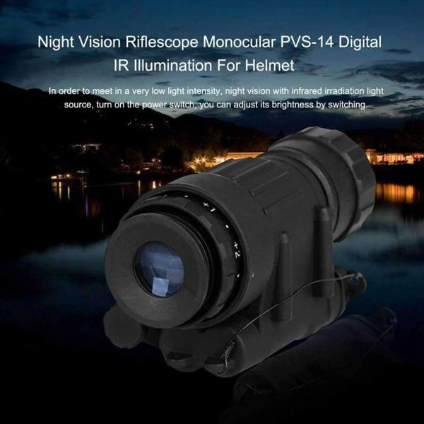 Planet Gates Hunting Night Vision Riflescope Monocular Device Waterproof Night Vision Goggles PVS-14 Digital IR Illumination
