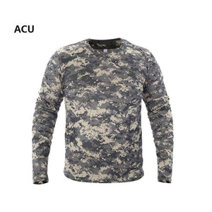 Planet Gates Hunting T-shirt Quick Dry Breathable Long Sleeve Camouflage Shirt Man Hiking T-shirt Tactical Military Ghillie Clothing Tops