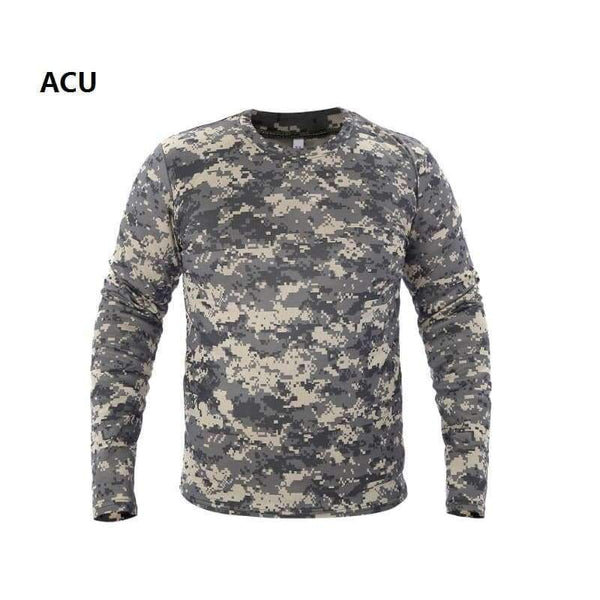 Planet Gates Hunting T-shirt Quick Dry Breathable Long Sleeve Camouflage Shirt Man Hiking T-shirt Tactical Military Ghillie Clothing Tops