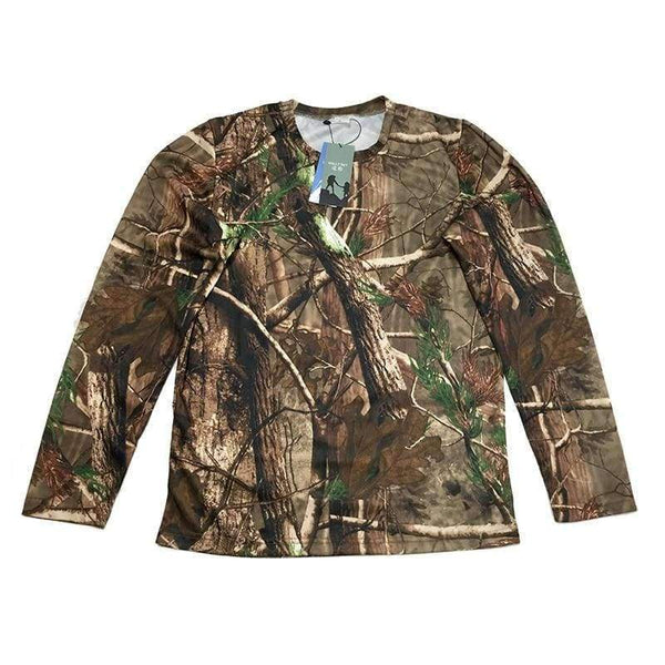 Planet Gates Hunting T-shirt Quick Dry Breathable Long Sleeve Camouflage Shirt Man Hiking T-shirt Tactical Military Ghillie Clothing Tops