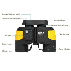 Planet Gates Hunting Watching Sports Admiral Binocular Compass Marine Navigation Boating Binocular Telescope Bird Watching Telescope