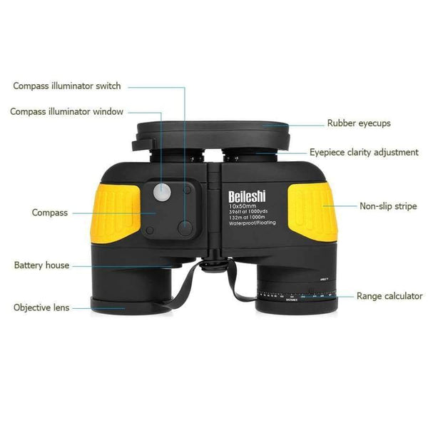 Planet Gates Hunting Watching Sports Admiral Binocular Compass Marine Navigation Boating Binocular Telescope Bird Watching Telescope