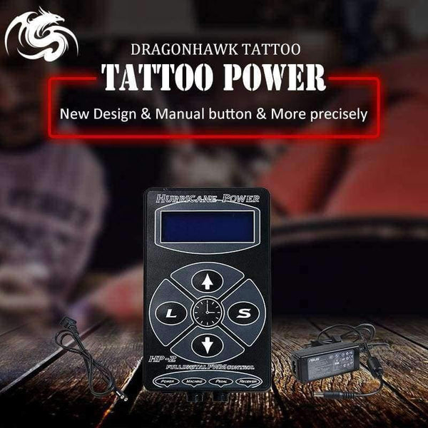 Planet Gates Hurricane Digital Tattoo Machine Power Clip Cord Foot Pedal