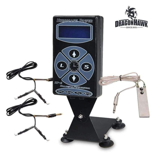 Planet Gates Hurricane Digital Tattoo Machine Power Clip Cord Foot Pedal