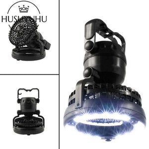 Planet Gates HUSUYUHU SISI 2018 New design 2in1 18 LED Flexible Tent Camping Light Portable Super Bright Light with Ceiling Fan