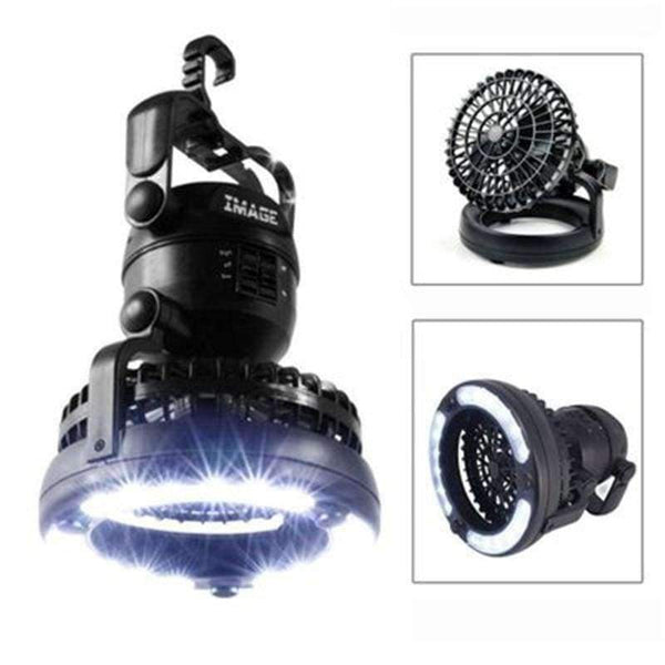 Planet Gates HUSUYUHU SISI 2018 New design 2in1 18 LED Flexible Tent Camping Light Portable Super Bright Light with Ceiling Fan